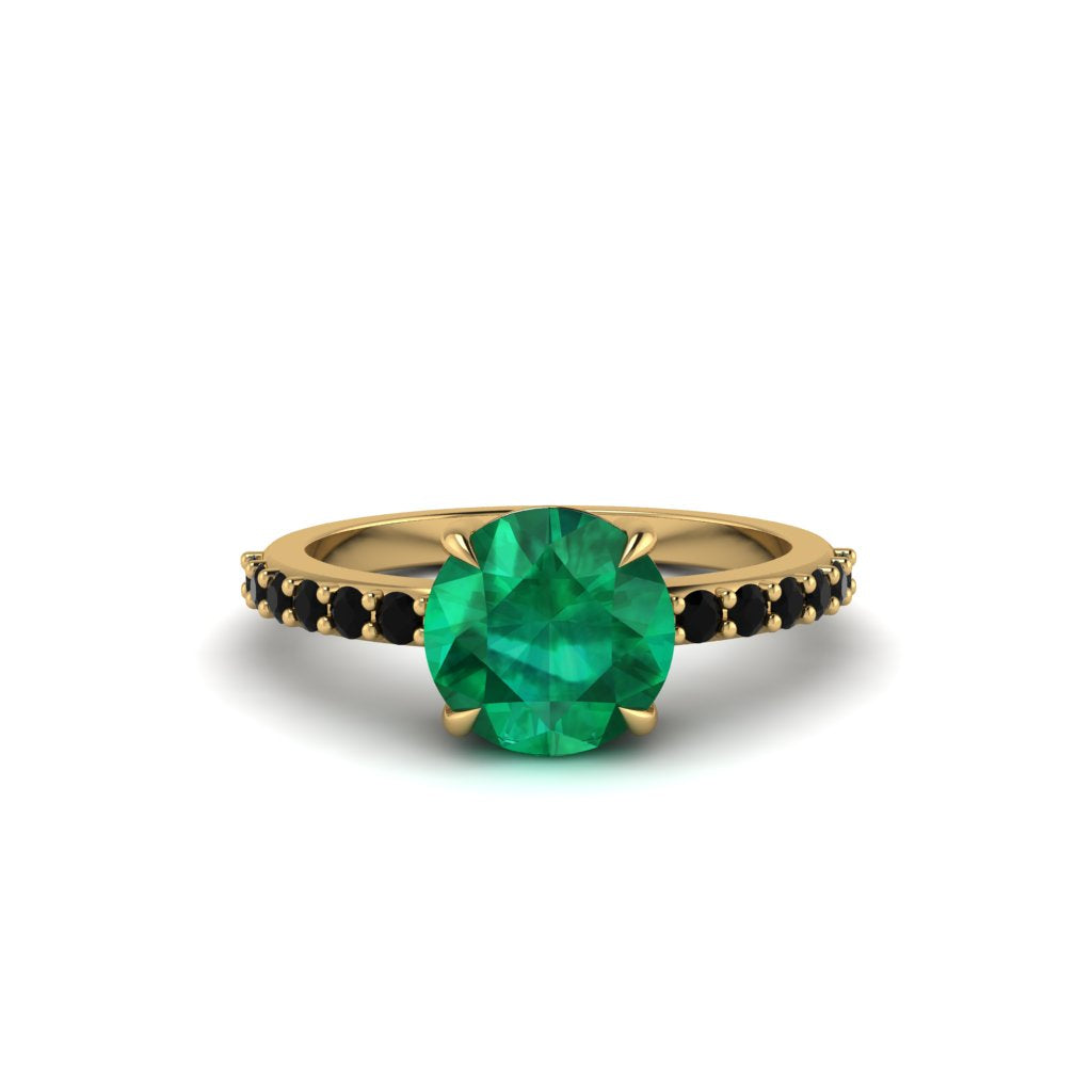 Traditional Emerald Engagement Ring - Elaine No. 34