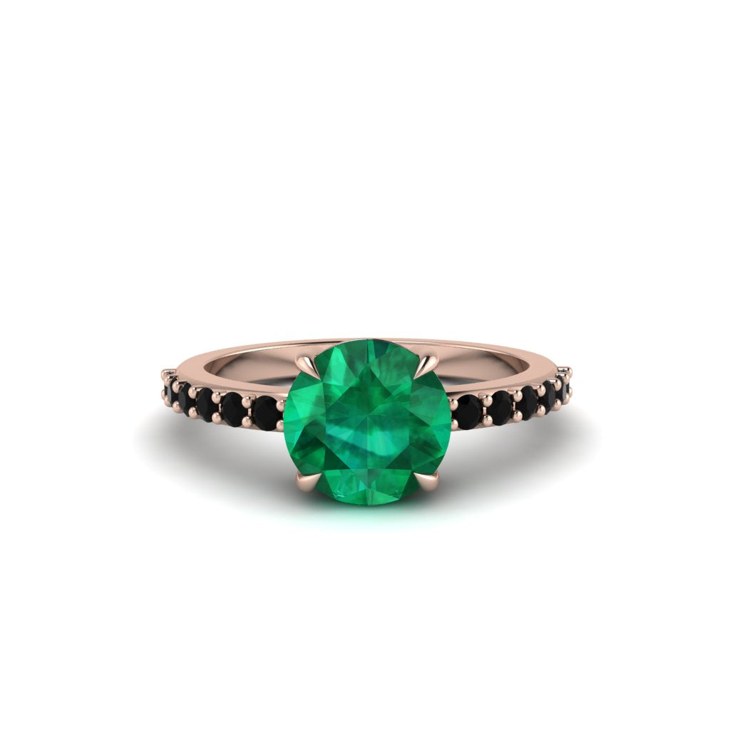 Traditional Emerald Engagement Ring - Elaine No. 35