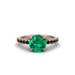 Traditional Emerald Engagement Ring - Elaine No. 35