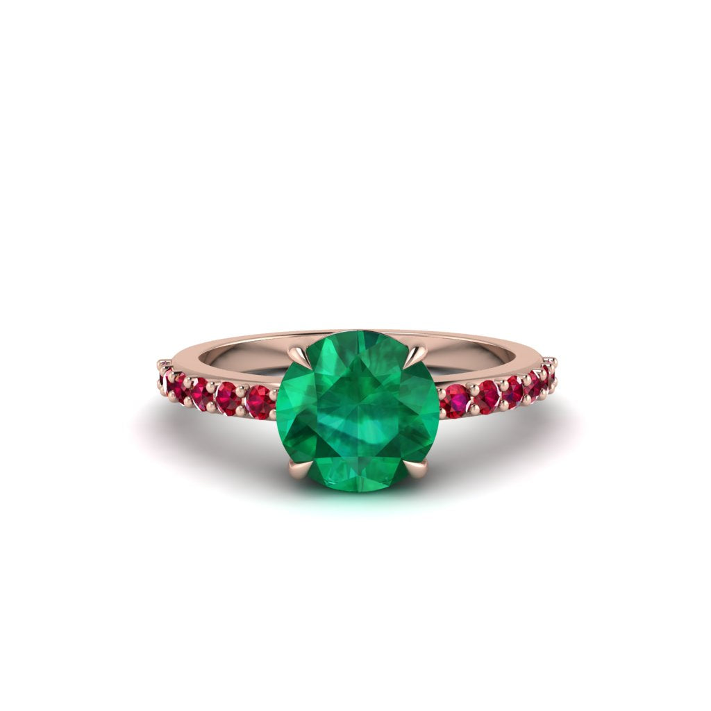 Traditional Emerald Engagement Ring - Elaine No. 50