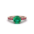 Traditional Emerald Engagement Ring - Elaine No. 50