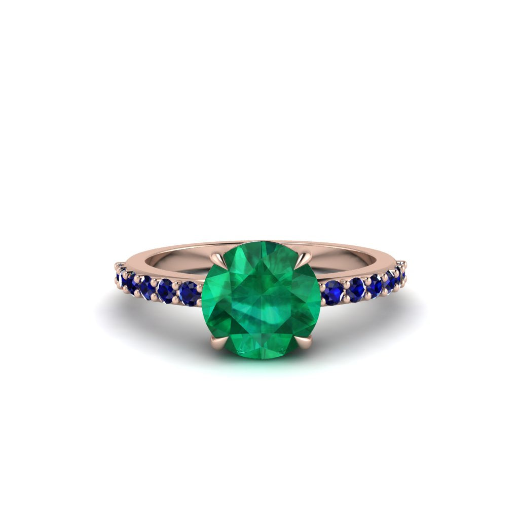 Traditional Emerald Engagement Ring - Elaine No. 65