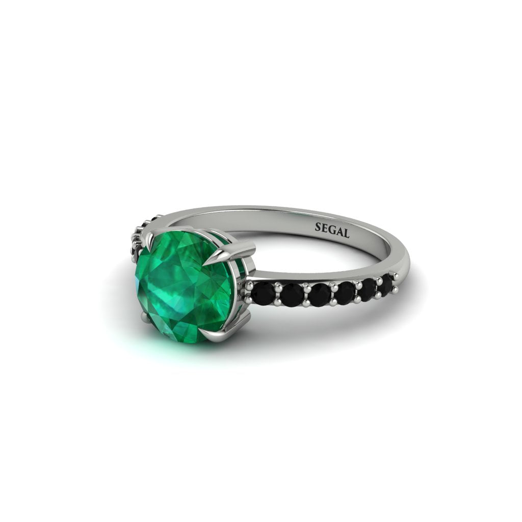 Traditional Emerald Engagement Ring - Elaine No. 36