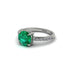 Traditional Emerald Engagement Ring - Elaine No. 6