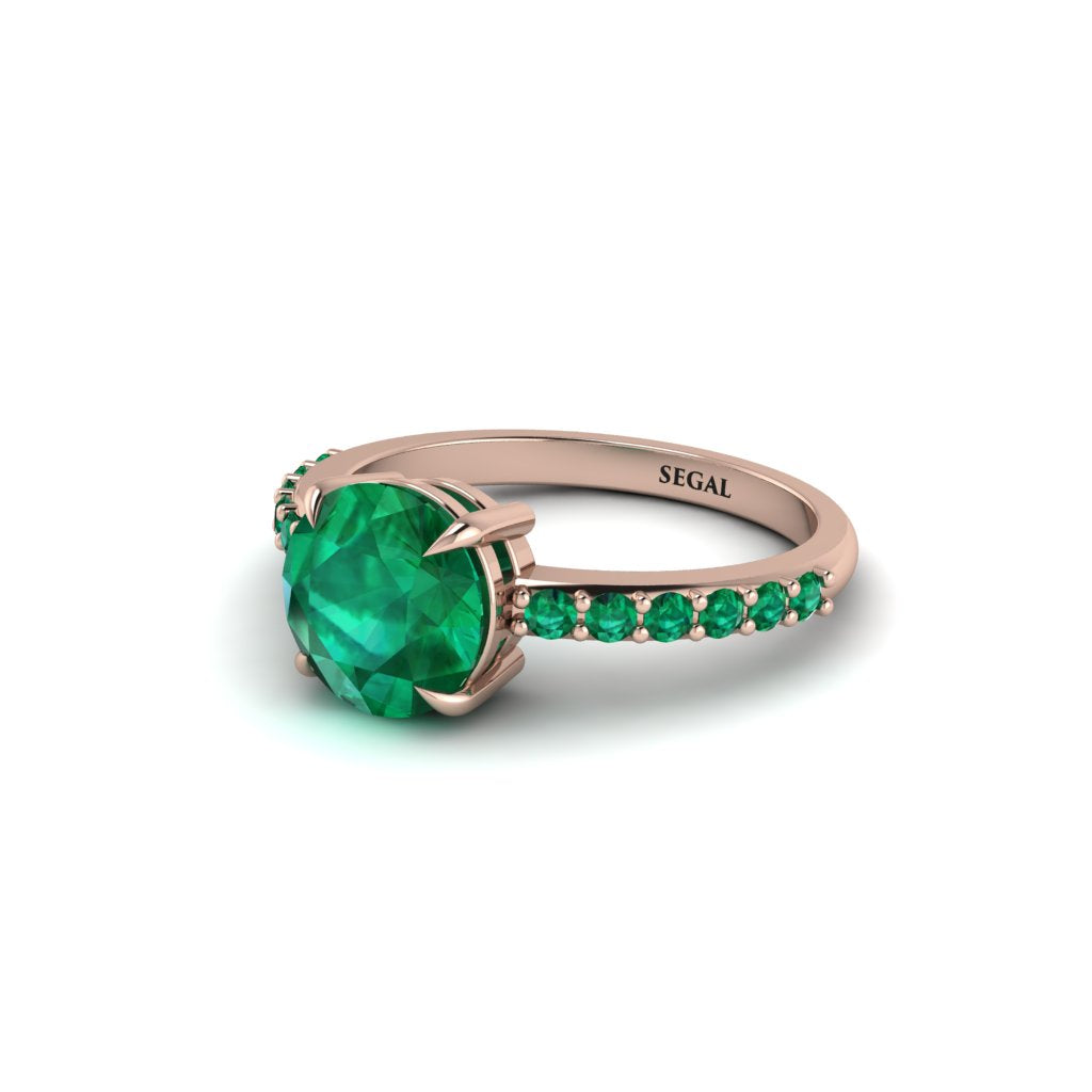 Traditional Emerald Engagement Ring - Elaine No. 20