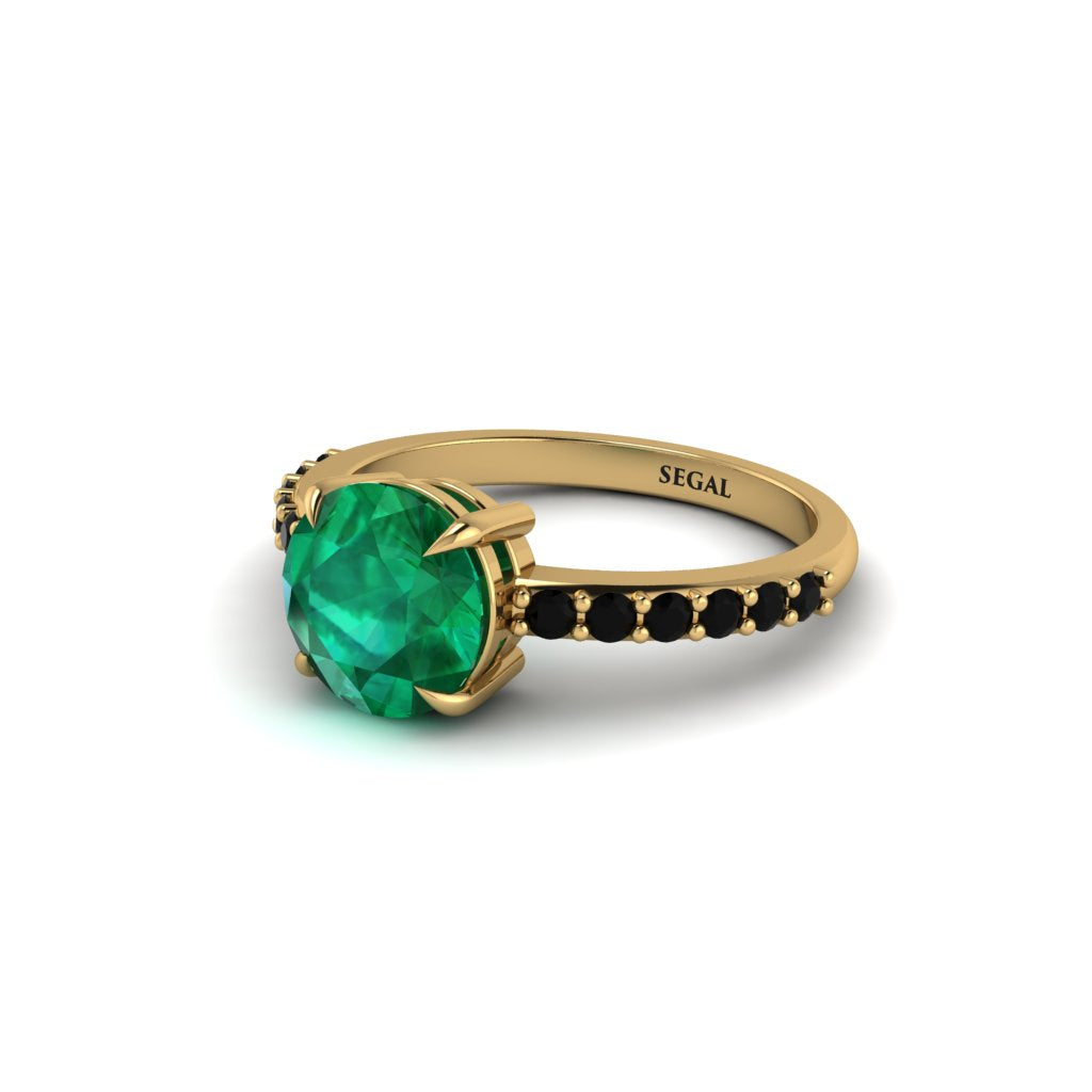 Traditional Emerald Engagement Ring - Elaine No. 34