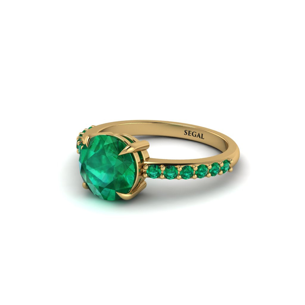 Traditional Emerald Engagement Ring - Elaine No. 19