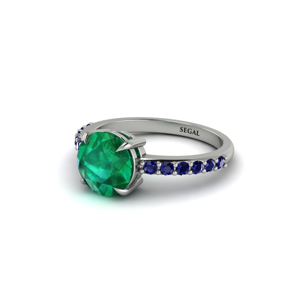 Traditional Emerald Engagement Ring - Elaine No. 66