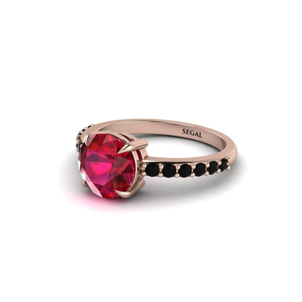 Traditional Ruby Engagement Ring - Elaine No. 41
