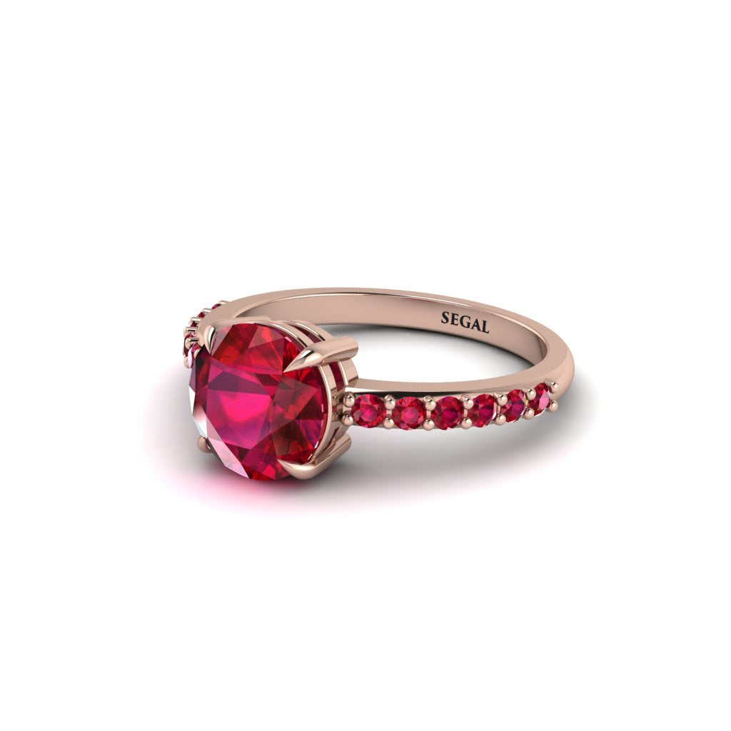 Traditional Ruby Engagement Ring - Elaine No. 56