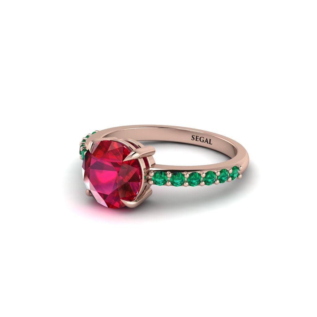 Traditional Ruby Engagement Ring - Elaine No. 26