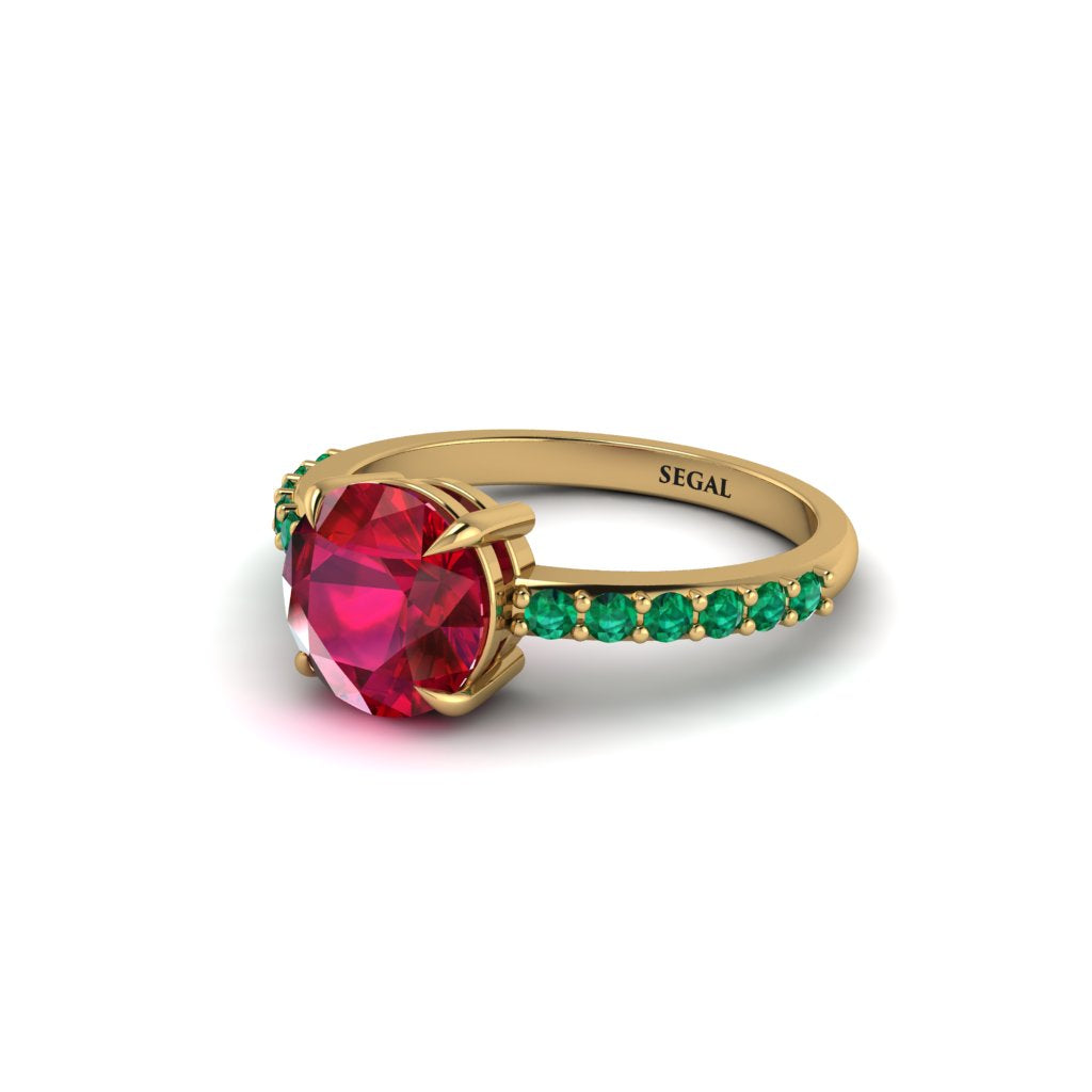 Traditional Ruby Engagement Ring - Elaine No. 25