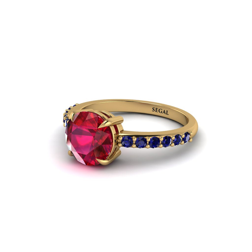 Traditional Ruby Engagement Ring - Elaine No. 70