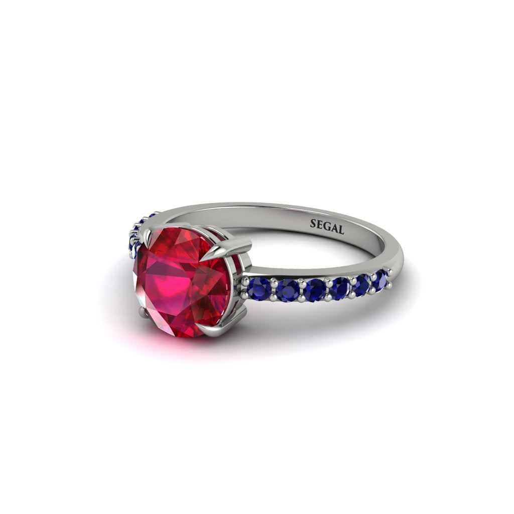 Traditional Ruby Engagement Ring - Elaine No. 72