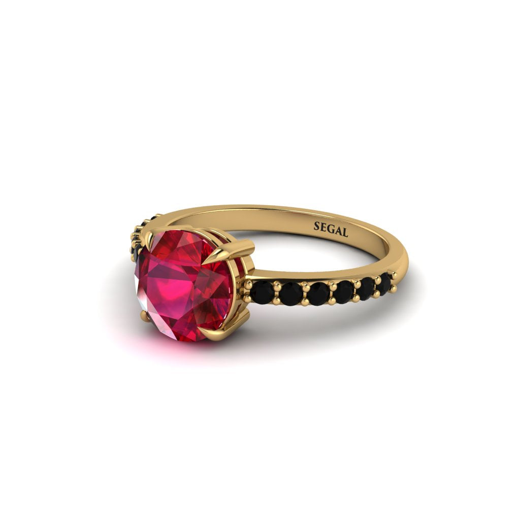 Traditional Ruby Engagement Ring - Elaine No. 40