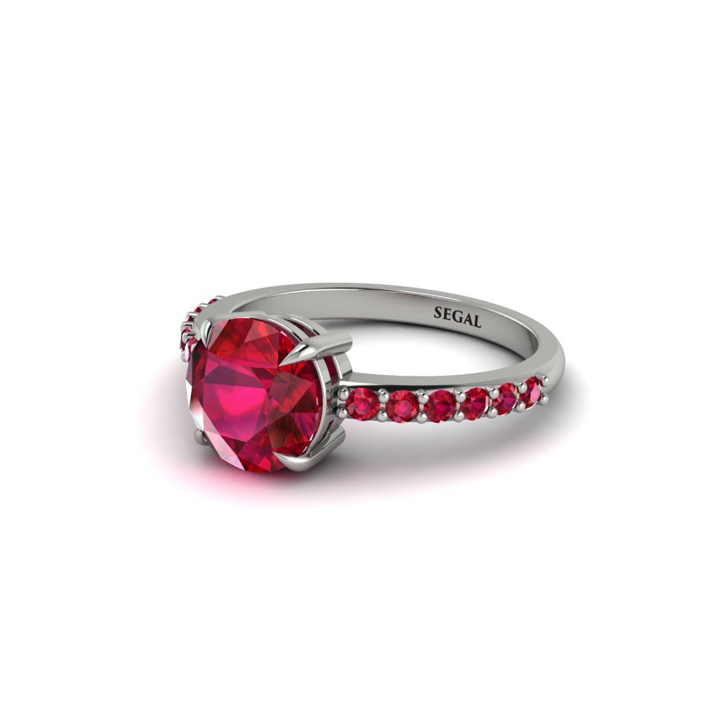 Traditional Ruby Engagement Ring - Elaine No. 57