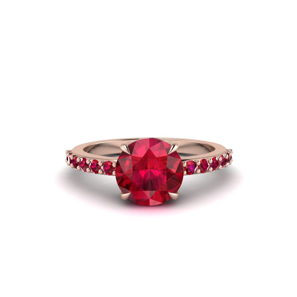 Traditional Ruby Engagement Ring - Elaine No. 56