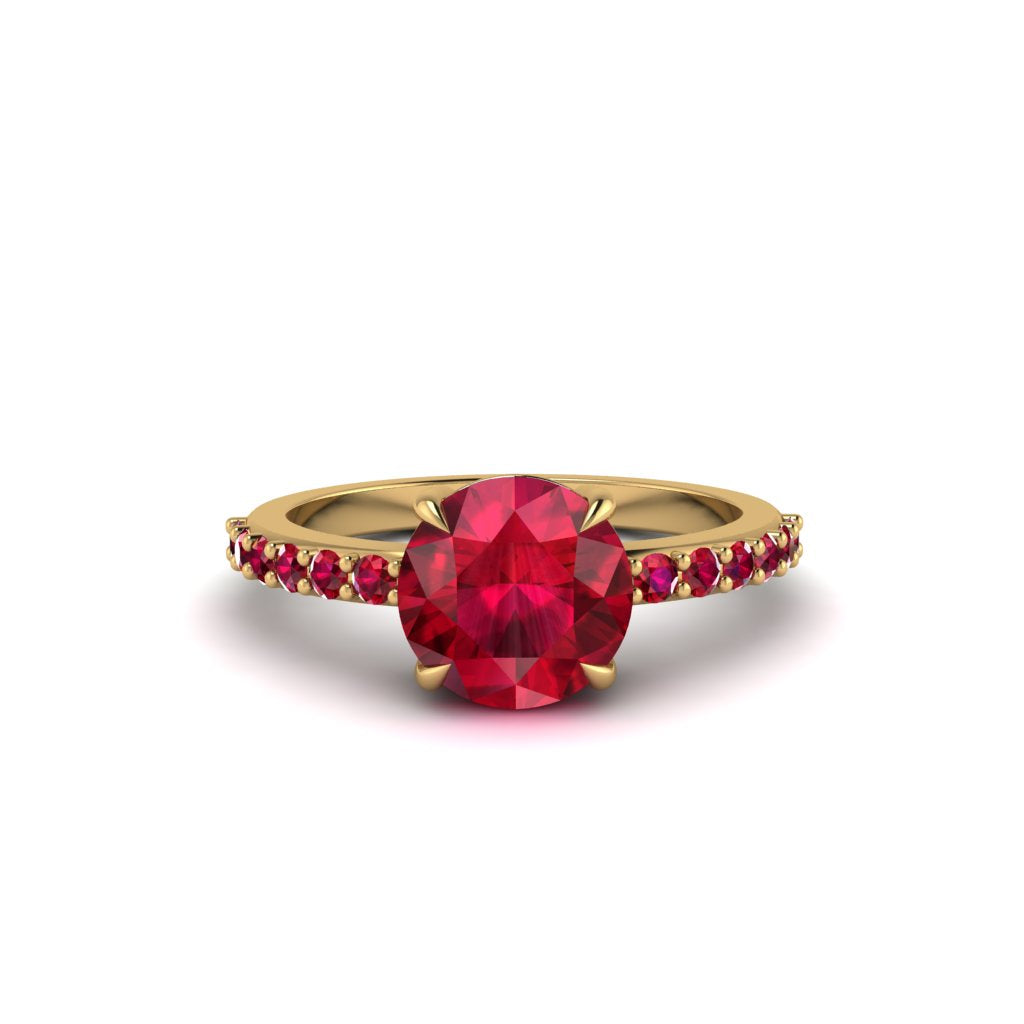 Traditional Ruby Engagement Ring - Elaine No. 55