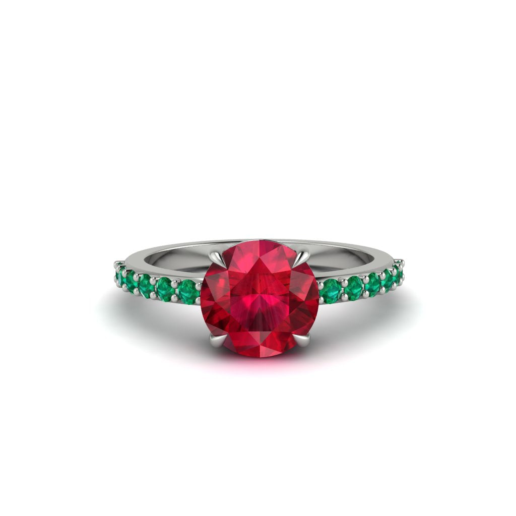 Traditional Ruby Engagement Ring - Elaine No. 27