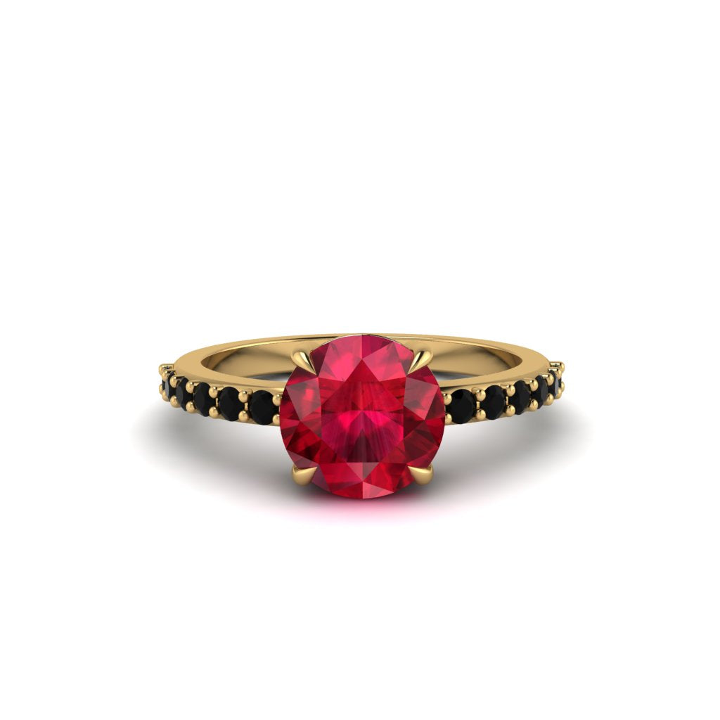 Traditional Ruby Engagement Ring - Elaine No. 40