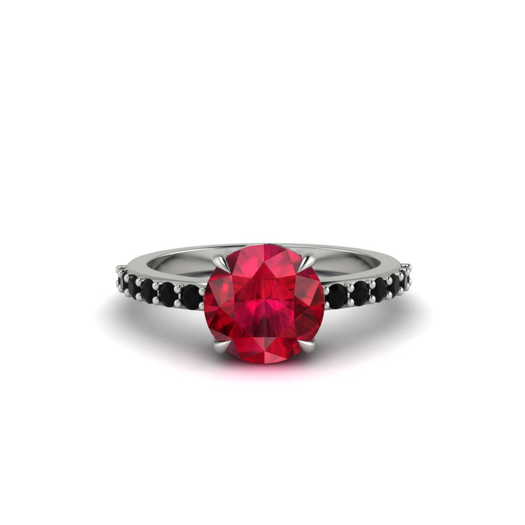 Traditional Ruby Engagement Ring - Elaine No. 42