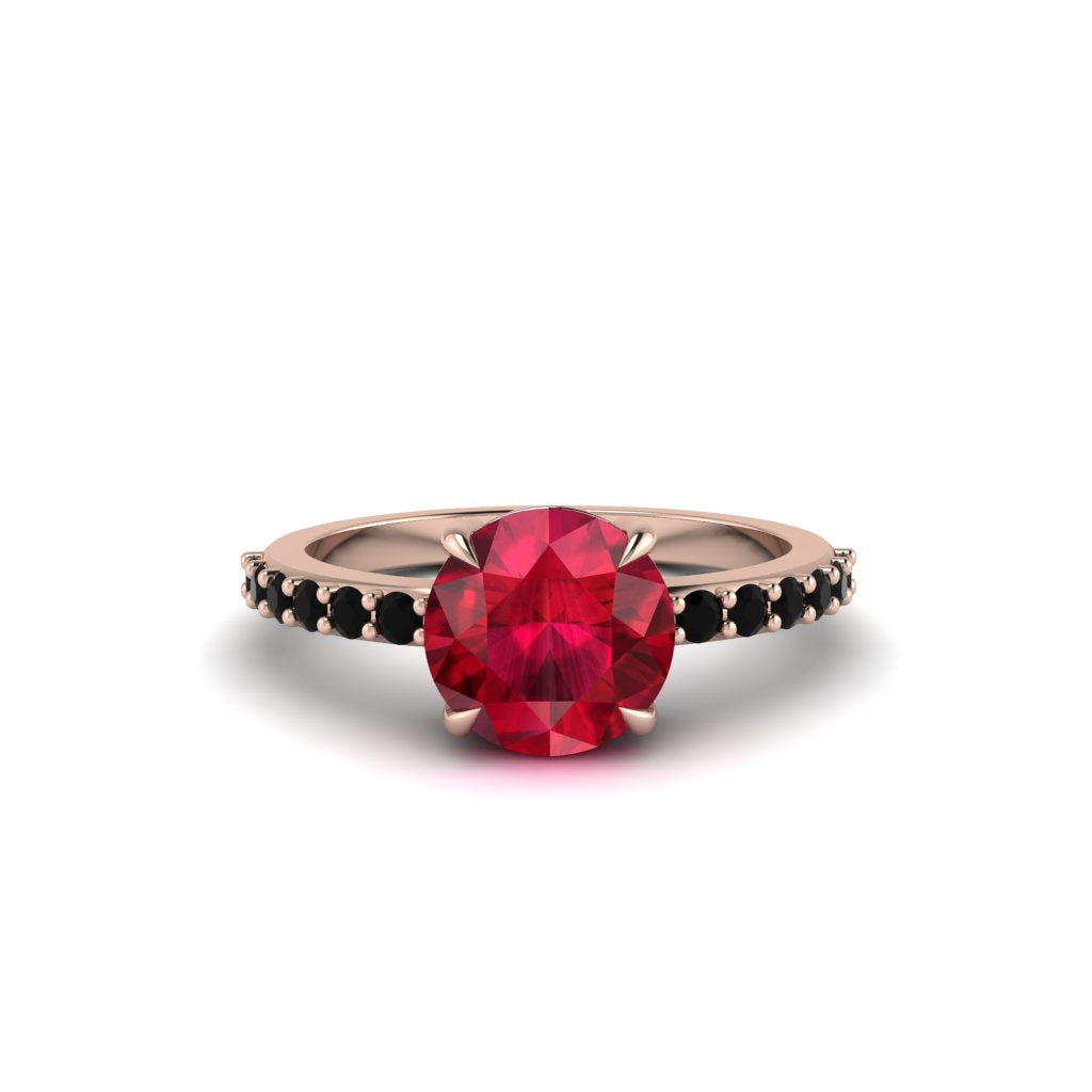 Traditional Ruby Engagement Ring - Elaine No. 41