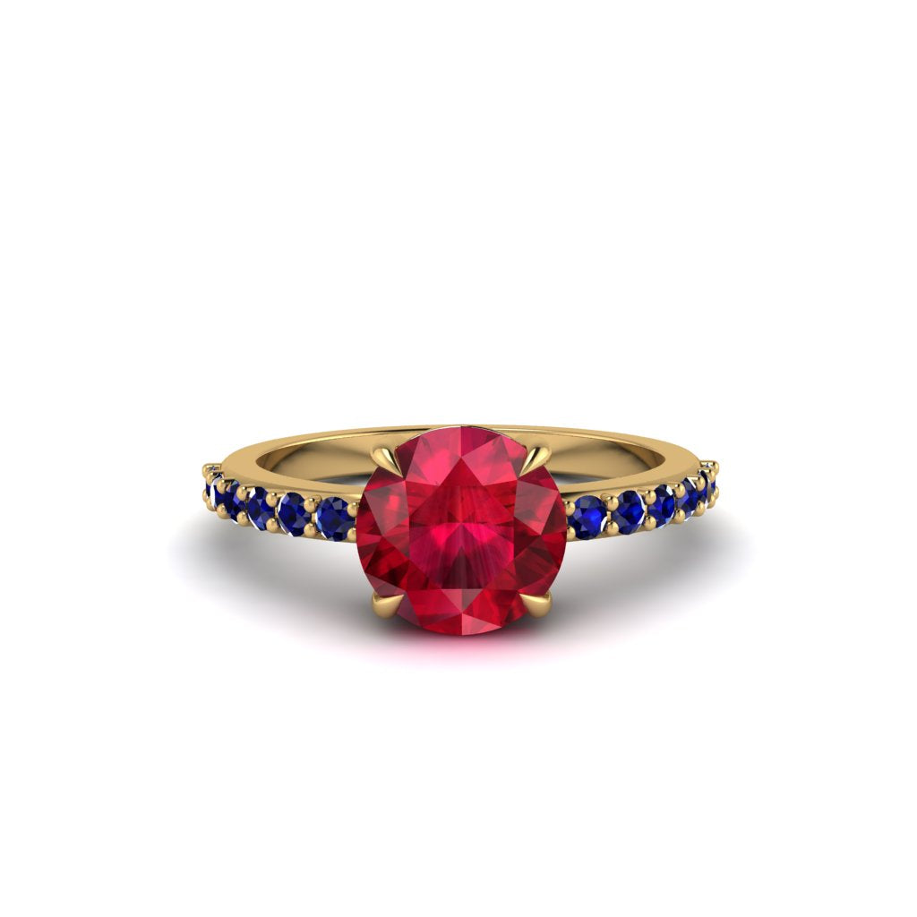 Traditional Ruby Engagement Ring - Elaine No. 70