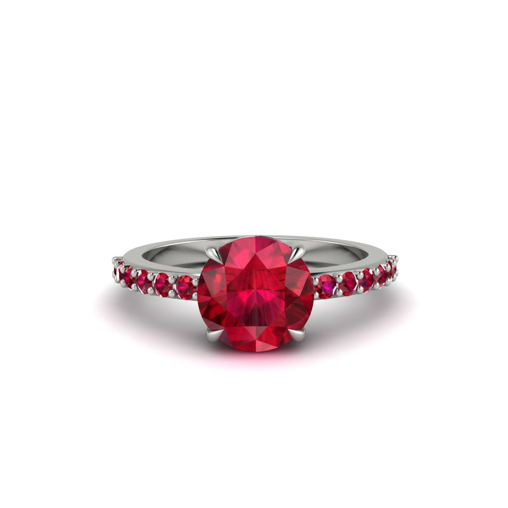 Traditional Ruby Engagement Ring - Elaine No. 57