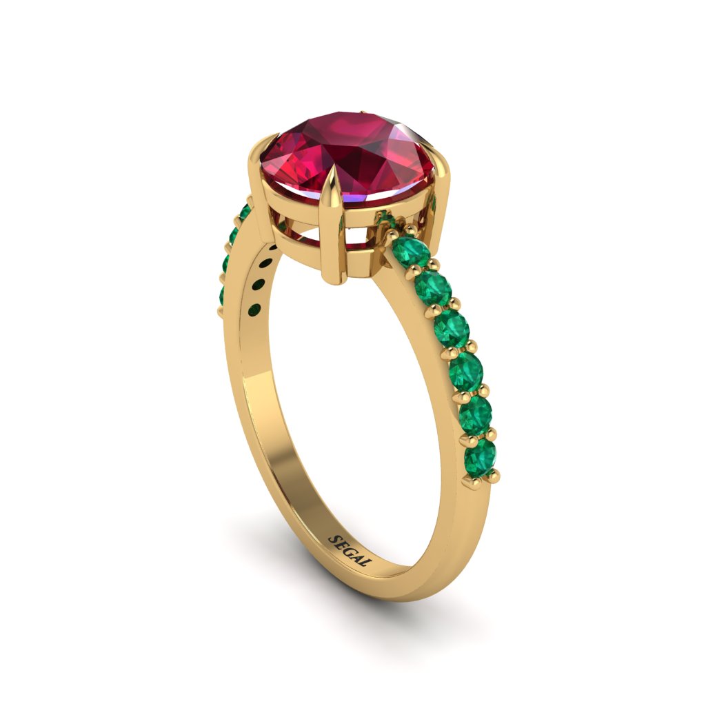Traditional Ruby Engagement Ring - Elaine No. 25
