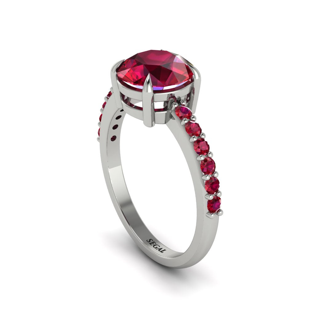 Traditional Ruby Engagement Ring - Elaine No. 57