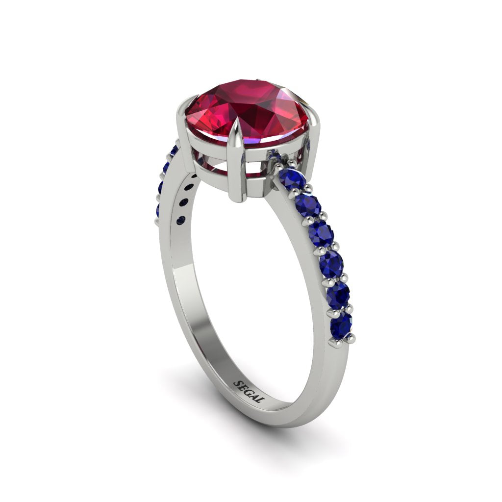 Traditional Ruby Engagement Ring - Elaine No. 72