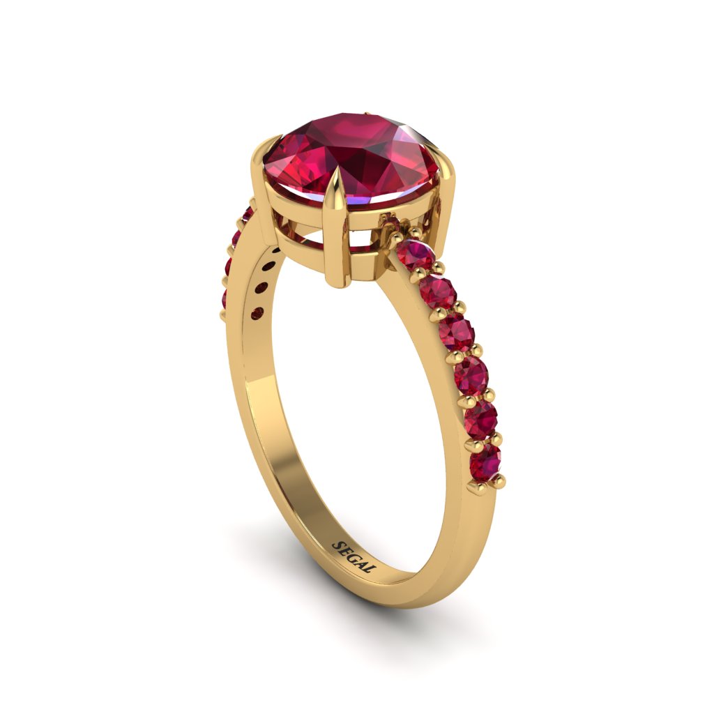 Traditional Ruby Engagement Ring - Elaine No. 55