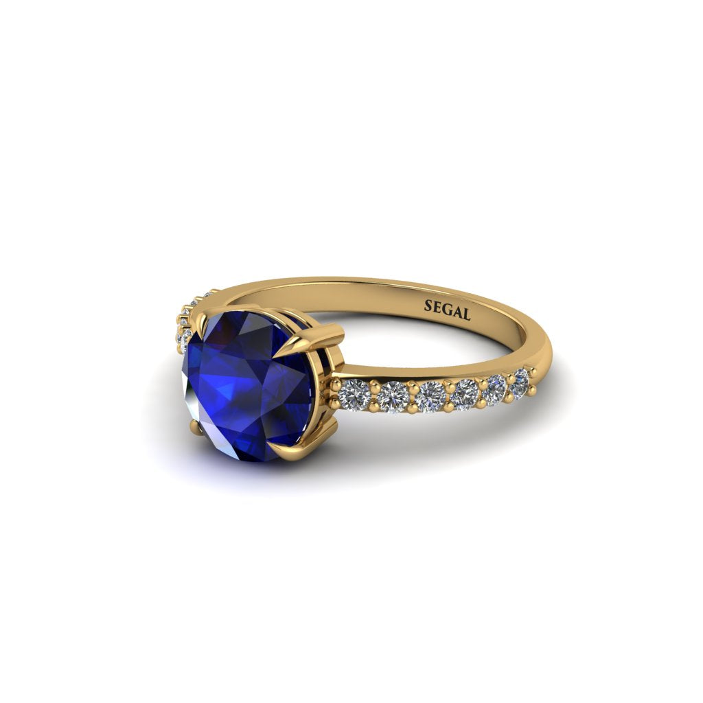 Traditional Sapphire Engagement Ring - Elaine No. 13