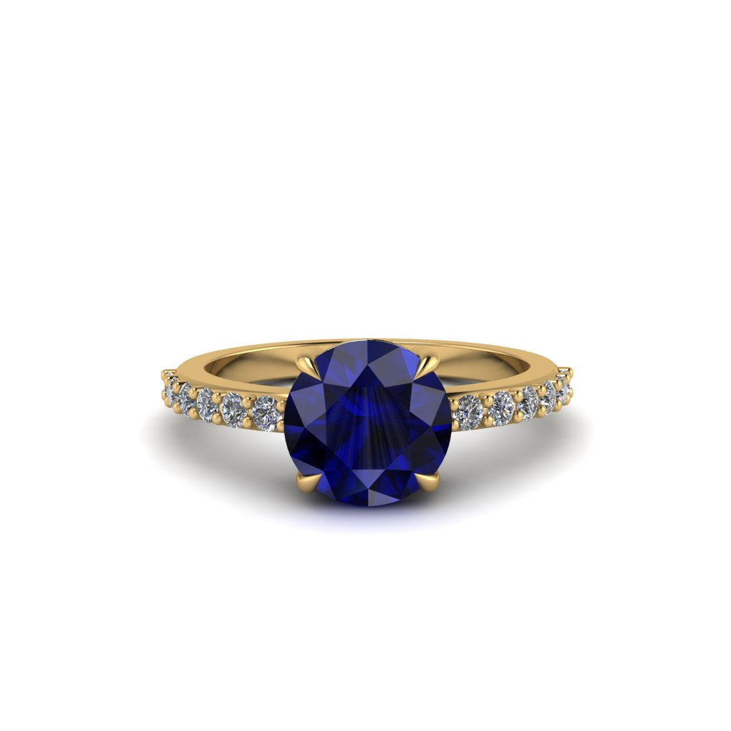 Traditional Sapphire Engagement Ring - Elaine No. 13