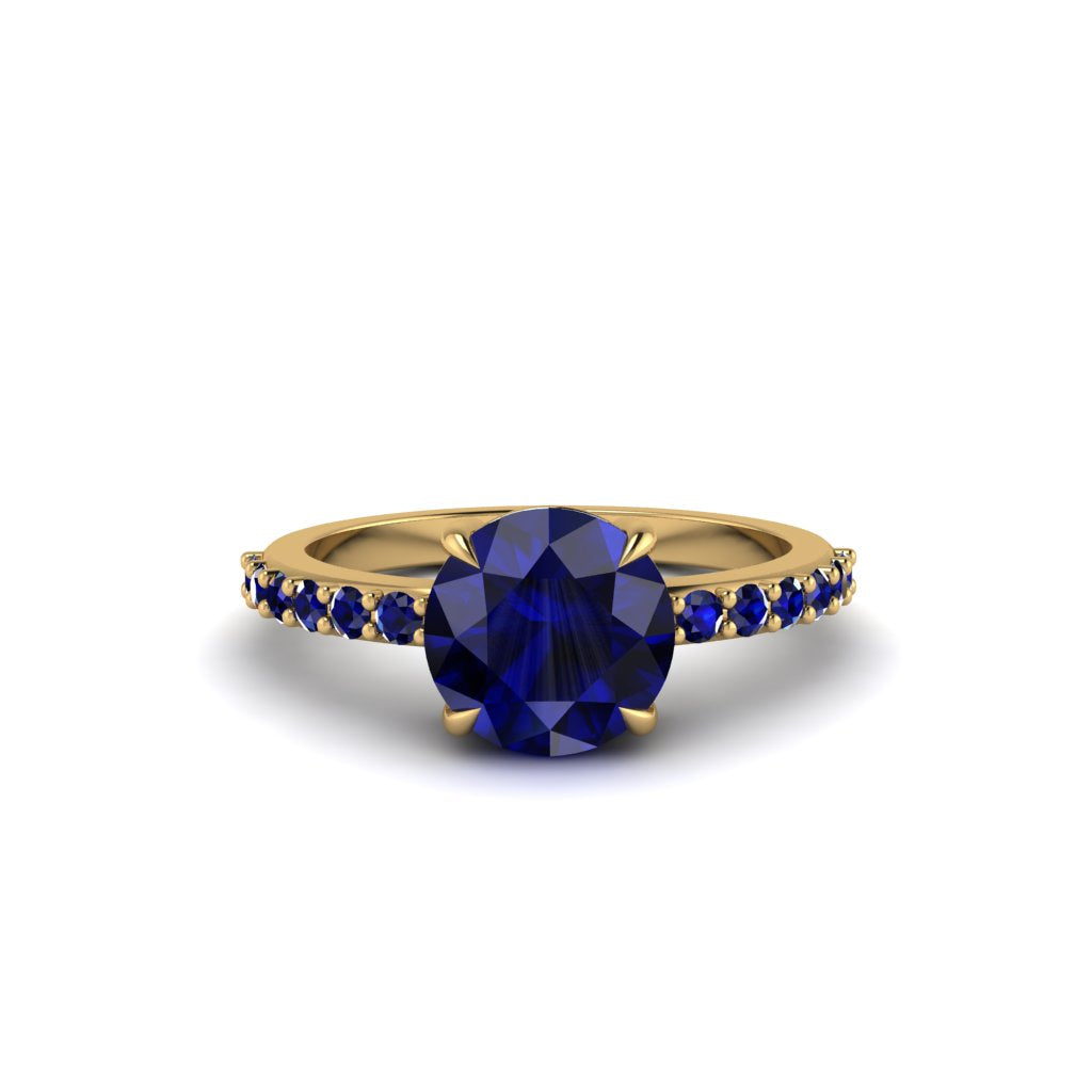 Traditional Sapphire Engagement Ring - Elaine No. 73
