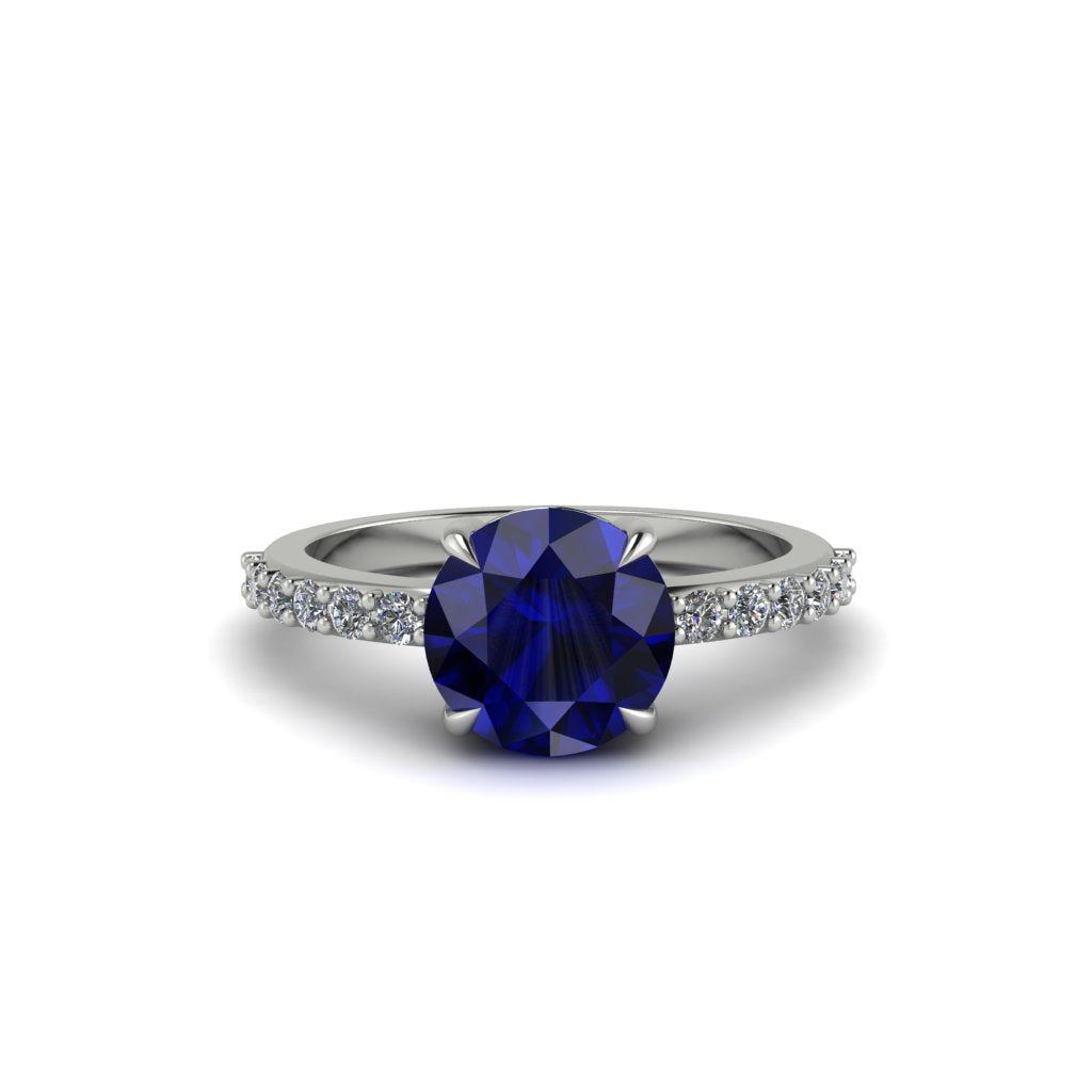 Traditional Sapphire Engagement Ring - Elaine No. 15