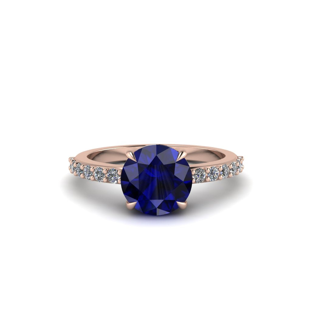 Traditional Sapphire Engagement Ring - Elaine No. 14