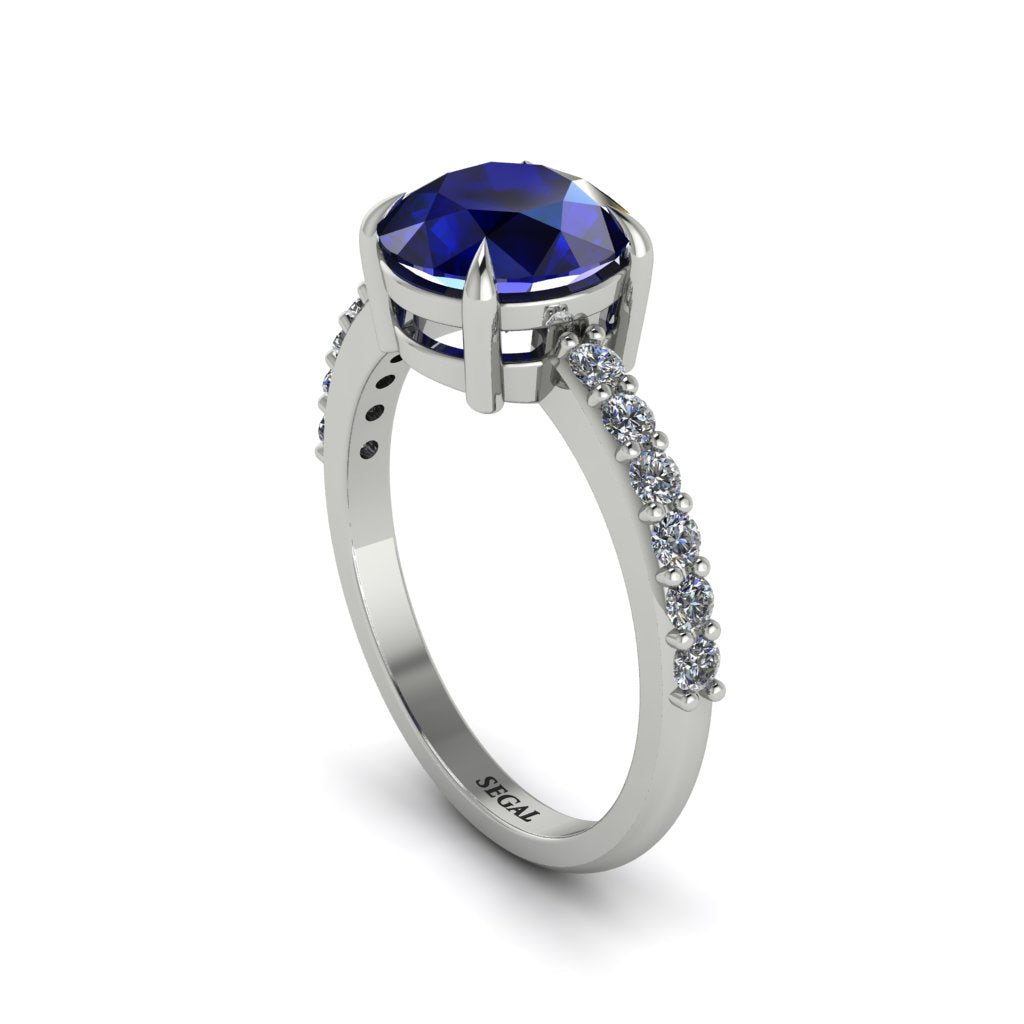 Traditional Sapphire Engagement Ring - Elaine No. 15