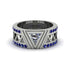 Triangle Cut Diamond Men's Architectural Ring - Levi No. 63 image 2