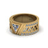 Triangle Cut Diamond Men's Architectural Ring - Levi No. 1