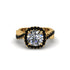 Diamond Twist Shank Halo Engagement Ring - Cheyenne No. 31