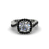 Diamond Twist Shank Halo Engagement Ring - Cheyenne No. 33