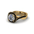 Diamond Twist Shank Halo Engagement Ring - Cheyenne No. 31 image 3