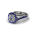 Diamond Twist Shank Halo Engagement Ring - Cheyenne No. 63 image 3