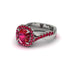Ruby Twist Shank Halo Engagement Ring - Cheyenne No. 57 image 3