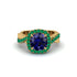 Sapphire Twist Shank Halo Engagement Ring - Cheyenne No. 28 image 2