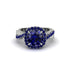 Sapphire Twist Shank Halo Engagement Ring - Cheyenne No. 75 image 2