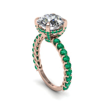 Diamond Twisted Band Halo Engagement Ring - Avianna No. 17 image 1