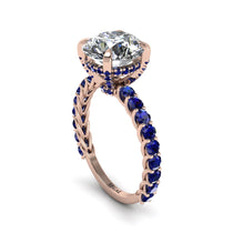 Diamond Twisted Band Halo Engagement Ring - Avianna No. 62 image 1