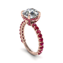Diamond Twisted Band Halo Engagement Ring - Avianna No. 47 image 1